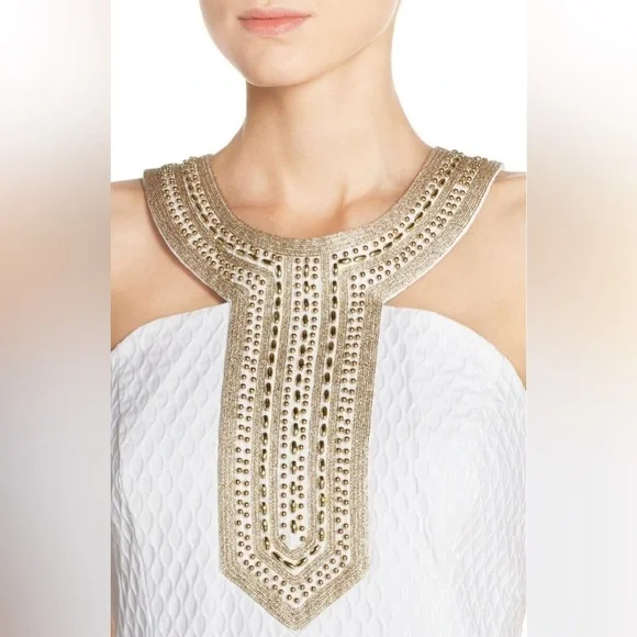 Lily Pulitzer Adelina Shift Dress Wedding Bridal Shower Resortwear Sz 10 - Picture 6 of 14